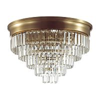 LUMION 5257/8C CLASSI LN26 119 латунь/хрусталь металл/прозрачный Люстра потолочная Е14 8*40W 220V ZAHA