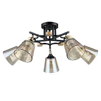 Потолочная люстра Arte Lamp GLASSY A5078PL-5BK