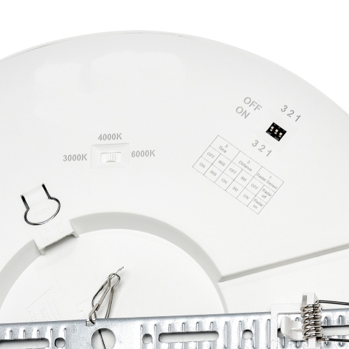 SONEX 7790/24L MITRA LED SN 000 Светильник пластик/белый LED 24Вт 3000/4000/6500К D300 IP44 CCT/датчик движения NEBULA WHITE фото 3