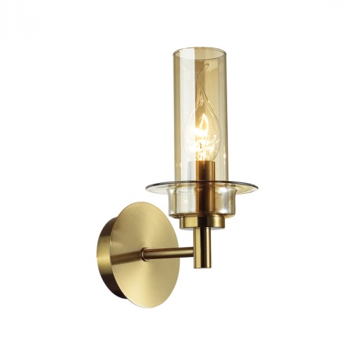 LUMION 6554/1W CLASSI LN26 097 бронза/коньячный/металл/стекло Бра E14 1*40W 220V MADONNA фото 7