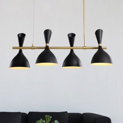 Подвесной реечный светильник TRUMPET LINE L85 Black фото 6 Подвесной реечный светильник TRUMPET LINE L85 Black фото 6
