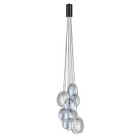 ODEON LIGHT 5039/8 MODERN ODL24 000 черный/перламутровый/металл/стекло Люстра G9 8*40W MUSSELS