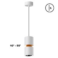NOVOTECH 359339 OVER NT24 370 белый Светильник подвесной с механизмом регулировки высоты, провод 2м IP20 LED 10W/3W 3000K 1090Лм 170-265V ARISTO