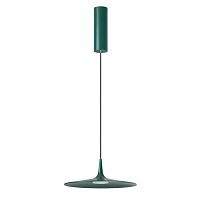 ODEON LIGHT 7037/12L HIGHTECH ODL25 000 темно-зеленый/металл/акрил Подвесной светильник IP20 LED 12W 3000K AC90-260V SOMBRA