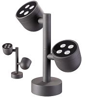 NOVOTECH 358117 STREET NT19 367 темно-серый  Ландшафтный светильник IP65 LED 3000К 20W 100-240V GALEATI