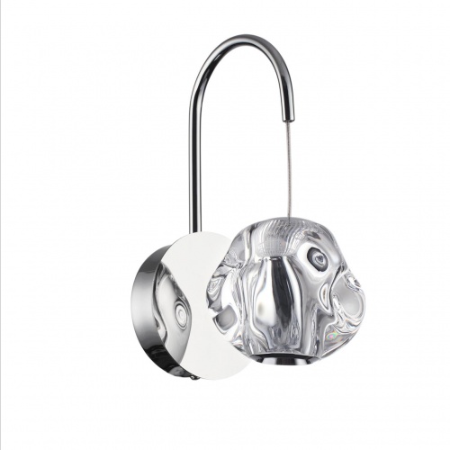 ODEON LIGHT 5084/5WL L-VISION ODL25 561 хром/прозрачный/металл/акрил Бра LED 5W 4000K 250Лм JEMSTONE