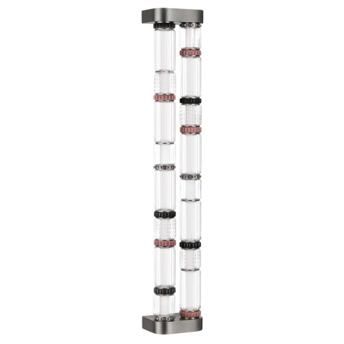 ODEON LIGHT EXCLUSIVE 5456/60WL L-VISION ODL_EX26 045 темный сатин.никель/терракот/черный Настенный светильник LED 60W 4000K COLLIER