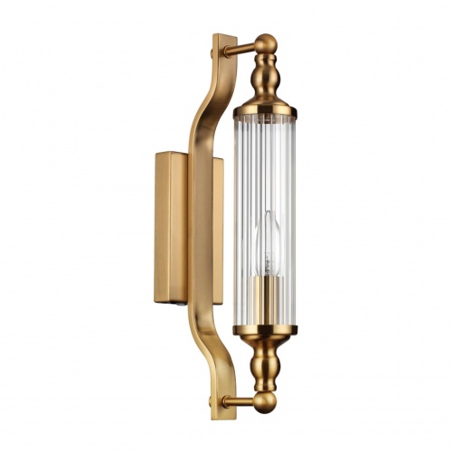 ODEON LIGHT 4943/1W DROPS ODL22 507 бронзовый/прозрачный/стекло Настенный светильник с выкл. E14 1*40W IP44 TOLERO