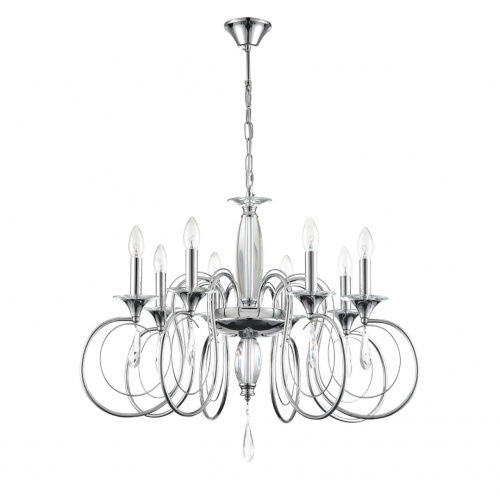 LUMION 8032/8 CLASSI LN26 084 хром, металл/хрусталь Люстра подвесная Е14 8*40W 220V LAOKA