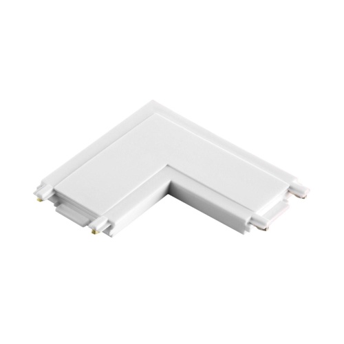 NOVOTECH 135206 SHINO NT23 176 белый Соединитель с токопроводом "L" для низковольтного шинопровода IP20 48V SMAL