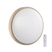 SONEX 7607/EL PALE SN 170 Светильник пластик/бежевый под дер. LED 72Вт 3000-6300K D500 IP43 пульт ДУ LOSTA