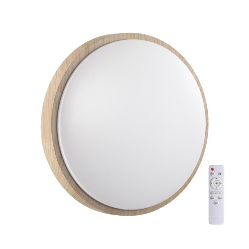 SONEX 7607/EL PALE SN 170 Светильник пластик/бежевый под дер. LED 72Вт 3000-6300K D500 IP43 пульт ДУ LOSTA