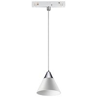 NOVOTECH 358406 SHINO NT20 043 белый/хром Трековый св-к для низков.шинопровода IP20 LED 4000K 10W FLUM