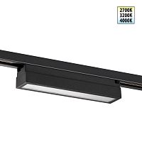 NOVOTECH 359783 PORT NT25 234 черный Светильник однофазный двухжильный трековый с переключ. цв. температуры IP20 LED 12W 180-265V 2700К/3200К/4000К ITER