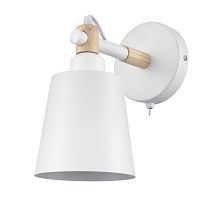 LUMION 8097/1W MODERNI LN26 342 белый/белый металл, дерево/металл Бра Е27 1*60W 220V ROSALINA