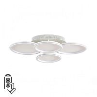 LUMION 8380/95CL LEDIO LN26 000 белый, металл/акрил Умная люстра потолочная с ПДУ и голосовым управлением LED 95W 3000-6500К 220V ALIS SMART