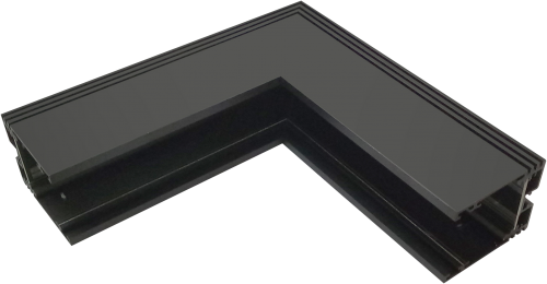 Коннектор угловой настенно-потолочный SY Черный Муар SY-601902-CN-BLMR-PCB Серебро