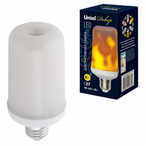 Лампа светодиодная Uniel Flame E27 6Вт K UL-00003360 фото 2 Лампа светодиодная Uniel Flame E27 6Вт K UL-00003360 фото 2