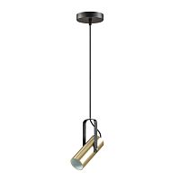 LUMION 3714/1 MODERNI LN19 000 золотой, чёрный Подвес GU10 LED 1*5W 220V CLAIRE