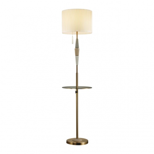 ODEON LIGHT EXCLUSIVE 5403/1F CLASSIC ODL_EX24 119 бронзовый/светло-коричневый/кремовый/металл/керамика/ткань Торшер E27 1*60W LATTE