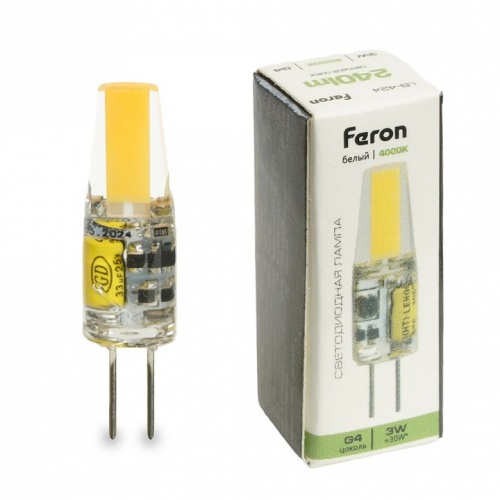 Лампа светодиодная Feron LB-424 G4 3Вт 4000K 51171 фото 5 Лампа светодиодная Feron LB-424 G4 3Вт 4000K 51171 фото 5