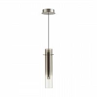 ODEON LIGHT 5062/5LA PENDANT ODL24 383 серебристый/дымчатый/металл/стекло Подвес LED 5W 3000K SHINY