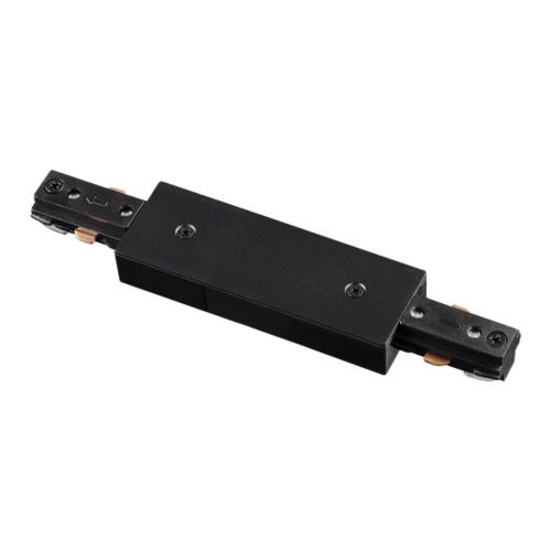 NOVOTECH 135005 PORT NT18 255 черный Соединитель с токопроводом для однофазного трехжильного шинопровода IP20 220V