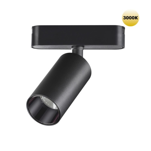 NOVOTECH 359254 SHINO NT23 190 черный Трековый светильник для низковольтного шинопровода IP20 LED 12W 48V 1080Лм 3000К SMAL
