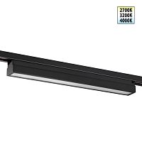 NOVOTECH 359784 PORT NT25 234 черный Светильник однофазный двухжильный трековый с переключ. цв. температуры IP20 LED 24W 180-265V 2700К/3200К/4000К ITER