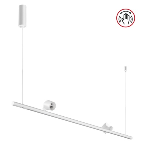 NOVOTECH 359308 OVER NT24 352 белый Светильник подвесной диммируемый (сенсер) IP20 LED 14W+14W 4000K 220-240V FERMO