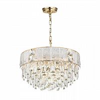 ODEON LIGHT 5070/11 HALL (В 2-х КОРОБКАХ) ODL24 601 золото/прозрачный/матовый/металл/хрусталь/стекло Люстра E14 11*40W FIESTA