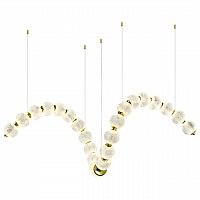 ODEON LIGHT 5008/92L L-VISION ODL23 579 золотой/прозрачный/металл/акрил Люстра LED 92W 4000K 4600Лм CRYSTAL