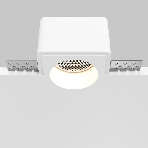 Встраиваемый светильник Maytoni Technical Gyps Modern DL123-GU10-01-W фото 2 Встраиваемый светильник Maytoni Technical Gyps Modern DL123-GU10-01-W фото 2