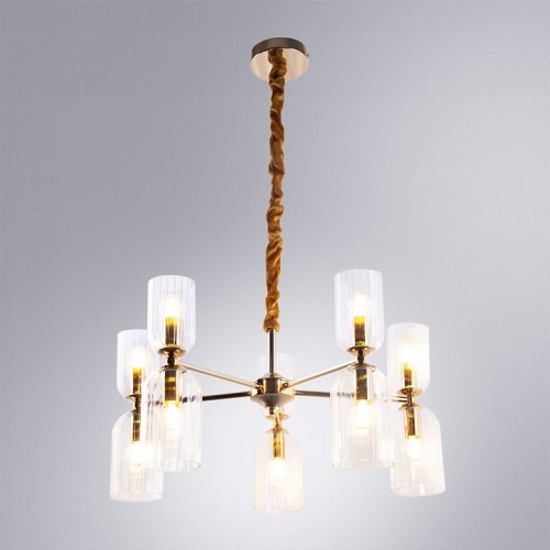 Подвесная люстра Arte Lamp CHARM A1623LM-10GO фото 3 Подвесная люстра Arte Lamp CHARM A1623LM-10GO фото 3