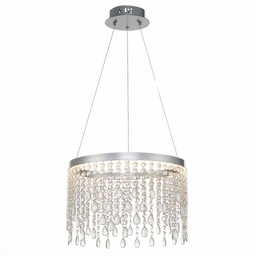 SL6201.103.24 Люстра подвесная ST-Luce Серебристый/Прозрачный LED 1*24W 3000K/4000K/6000K SL6201.103.24 Люстра подвесная ST-Luce Серебристый/Прозрачный LED 1*24W 3000K/4000K/6000K