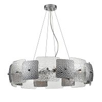 LUMION 6588/8 MODERNI LN26 202 хром/тонированное стекло, металл/стекло Люстра подвесная E14 8*40W 220V LIBERTI