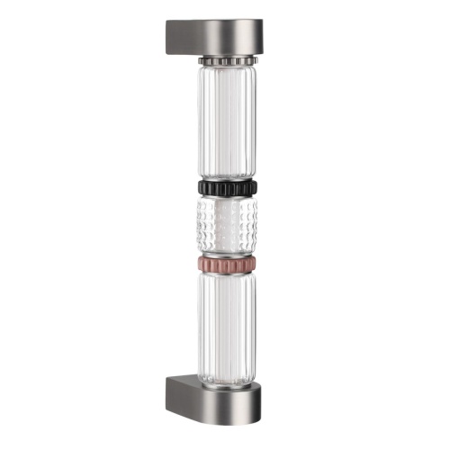 ODEON LIGHT EXCLUSIVE 5456/12WL L-VISION ODL_EX26 045 темный сатин.никель/терракот/черный Настенный светильник LED 12W 4000K COLLIER