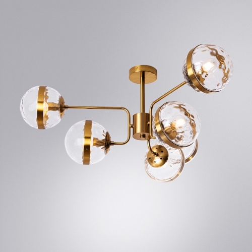 Люстра на штанге Arte Lamp DELACRUA A7770PL-6PB фото 2 Люстра на штанге Arte Lamp DELACRUA A7770PL-6PB фото 2