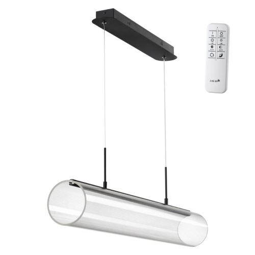 NOVOTECH 359322 OVER NT24 364 черный Светильник подвесной диммируемый, в комплекте пульт ДУ IP20 LED 36W 220-240V 3000К~6000К 3500Лм TROMPA