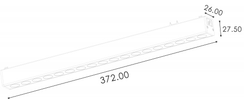 Светильник трековый SLIM, 48В 18W черный 2700-6000К DL-SLIM-DRBL-18-CCT фото 2