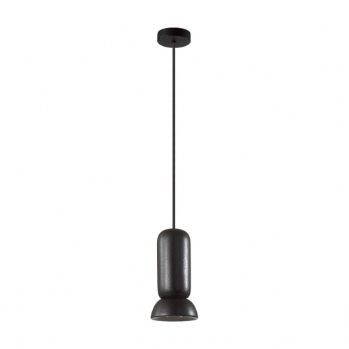 ODEON LIGHT 5054/1D PENDANT ODL24 379 черный/металл/керамика Подвес GU10 LED 4W KERAMA