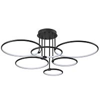 LUMION 6506/99CL LEDIO LN26 271 чёрный Люстра потолочная с ПДУ LED 156W 3000-6000K 220V URSULA