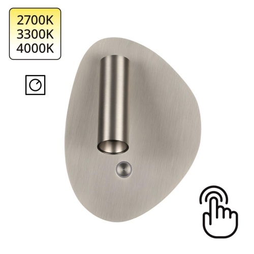 ODEON LIGHT 7184/9WL HIGHTECH ODL26 471 Настенный светильник брашированный никель/металл IP20 LED 9W 580Лм 2700K/3300K/4000K 120° 220-240V ROY ODEON LIGHT 7184/9WL HIGHTECH ODL26 471 Настенный светильник брашированный никель/металл IP20 LED 9W 580Лм 2700K/3300K/4000K 120° 220-240V ROY