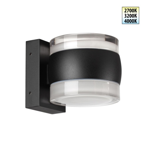 NOVOTECH 359720 STREET NT25 716 черный Светильник ландшафтный с переключателем цв. температуры IP65 LED 16W 100-240V 2700К/3200К/4000К ESTIMA