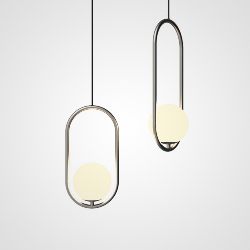 Подвесной светильник Matthew McCormick hoop 40 Silver MILA Pendant фото 12