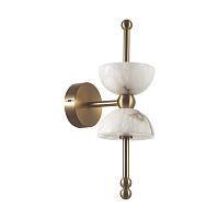 ODEON LIGHT 6685/7WL L-VISION ODL26 197 Настенный светильник бронзовый/белый/алебастр/металл IP20 LED 7W 560Лм 3000K/3500K/4000K 220-240V FELIZ