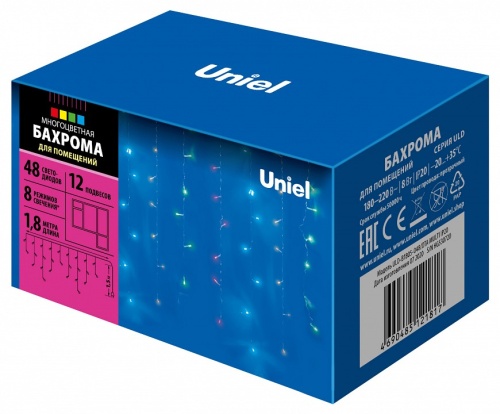 Бахрома световая Uniel ULD-B1805 UL-00005273 фото 3 Бахрома световая Uniel ULD-B1805 UL-00005273 фото 3