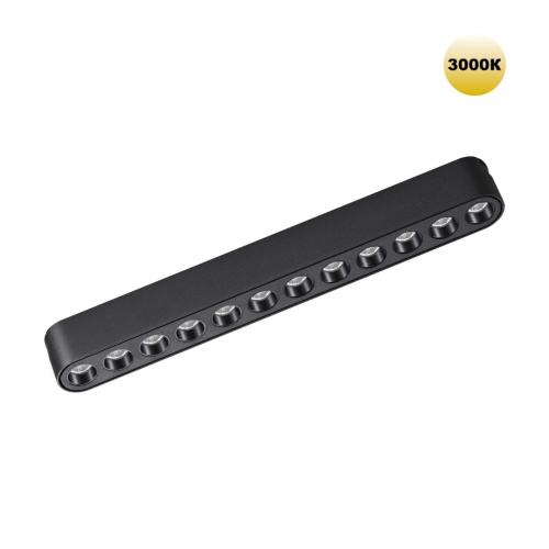NOVOTECH 359242 SHINO NT23 185 черный Трековый светильник для низковольтного шинопровода IP20 LED 12W 48V 1140Лм 3000К SMAL