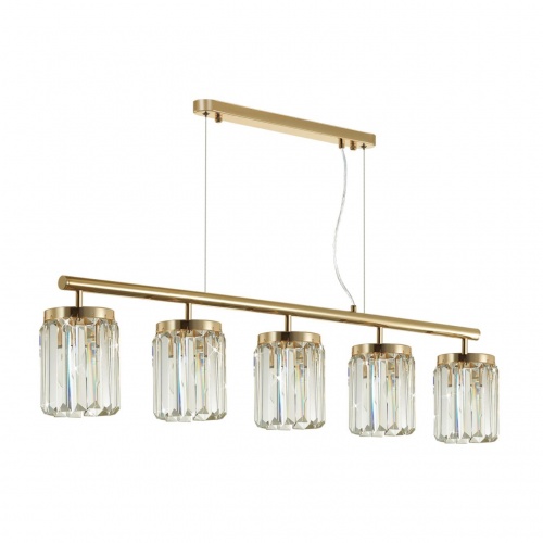 ODEON LIGHT 4987/5 CLASSIC ODL22 639 золотой/хрусталь Люстра E14 5*40W VASSA