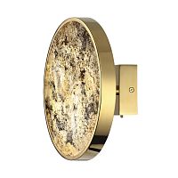 ODEON LIGHT 5079/15WL L-VISION ODL24 209 зол./серо-бежевый/металл/натур.камень/акрил Настенн.светильн. с переключ.цветов.темпер. LED 15W 3000К/4000K/6000K BERGI